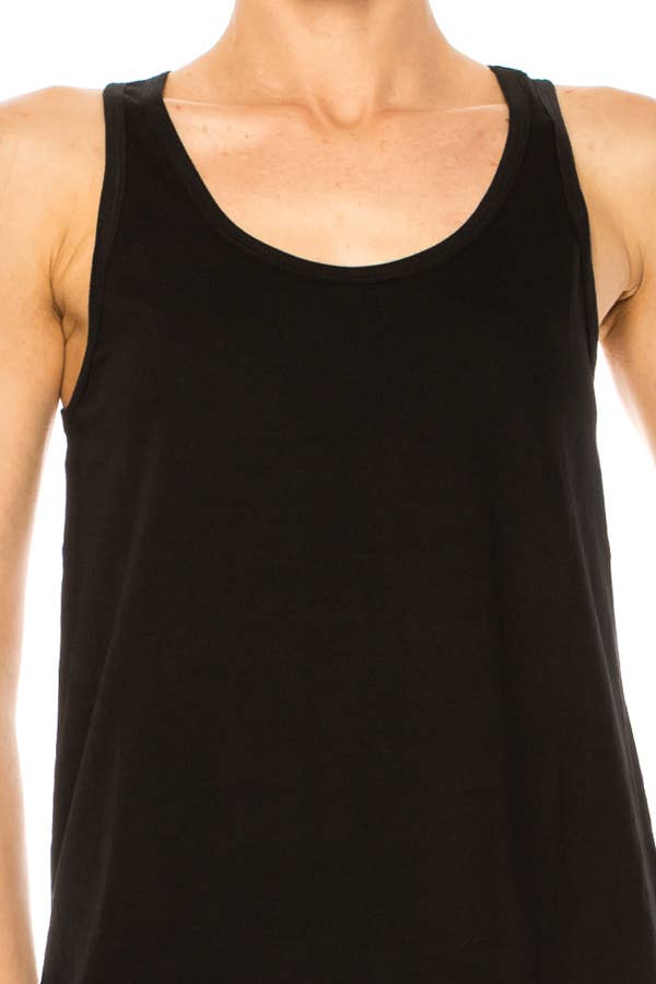 Loose Fit Cotton Tank Top Sleeveless Casual Basic
