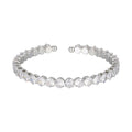 Louisa White Round Open Bangle