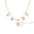 Luciane White Pearl Starburst Necklace