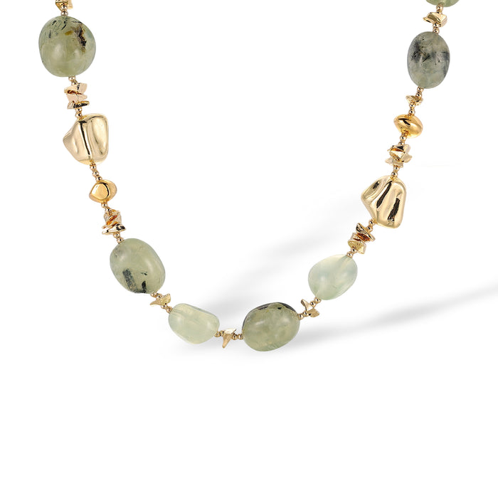 Ludiane Oval Natural Crystal Necklace