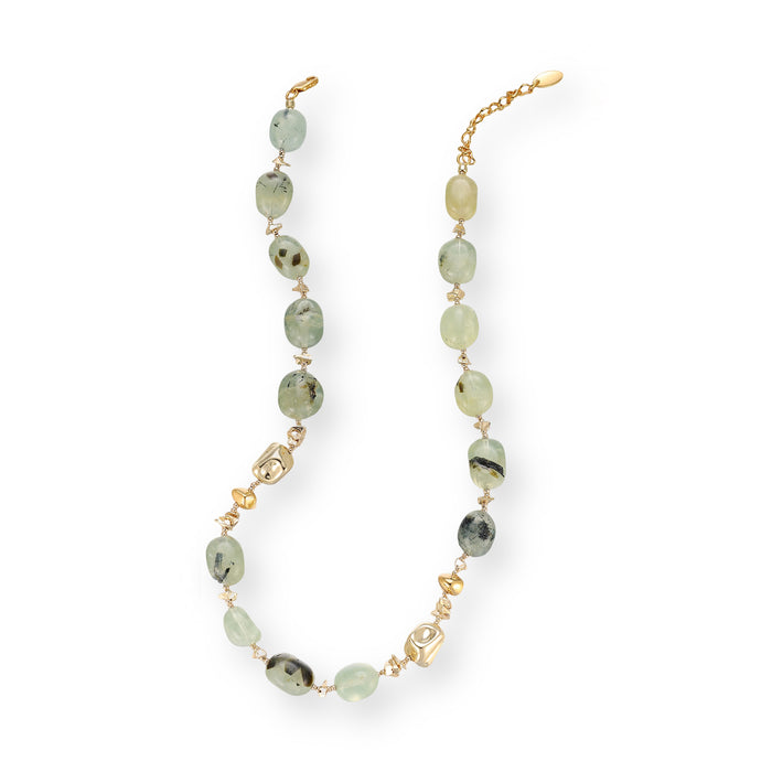 Ludiane Oval Natural Crystal Necklace