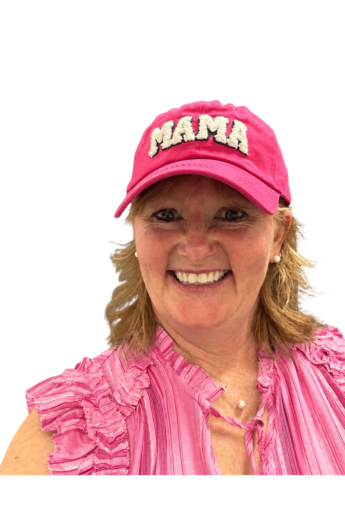 Mama Baseball Hat (Sherpa Lettering)