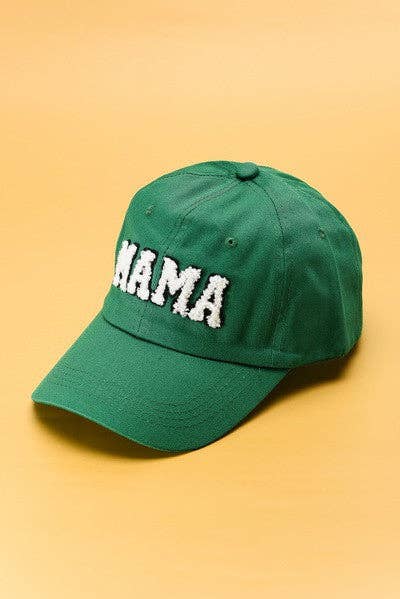 Mama Baseball Hat (Sherpa Lettering)