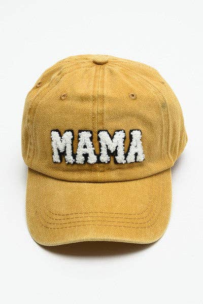 Mama Baseball Hat (Sherpa Lettering)