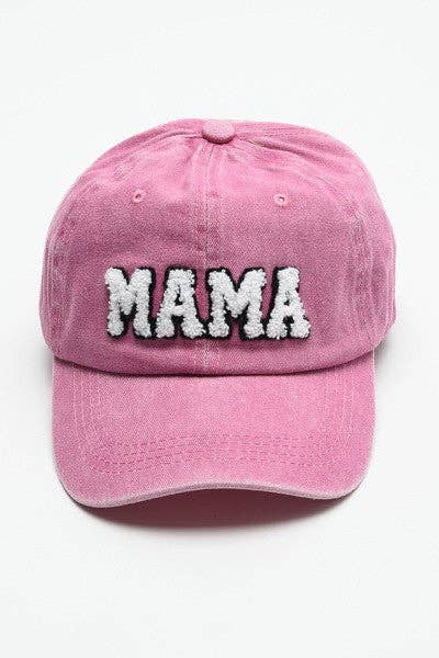 Mama Baseball Hat (Sherpa Lettering)
