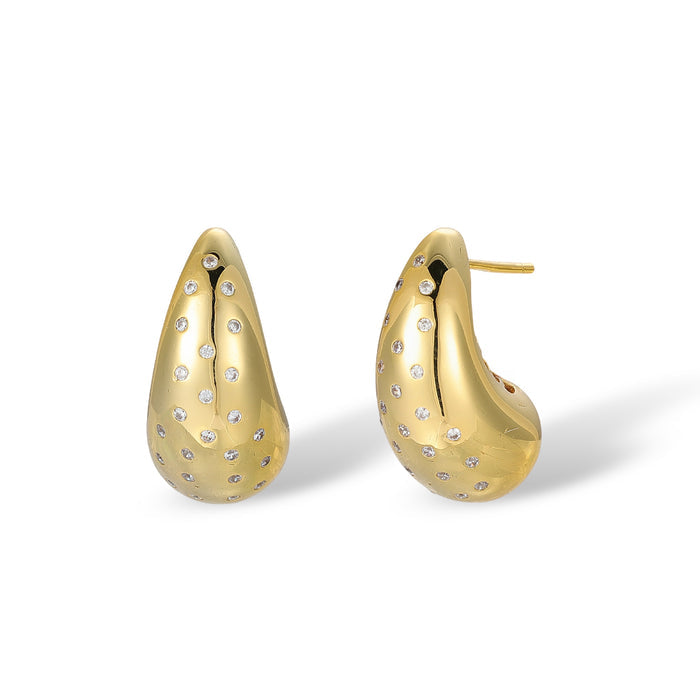 Marga 14K Gold Teardrop Stud Earrings