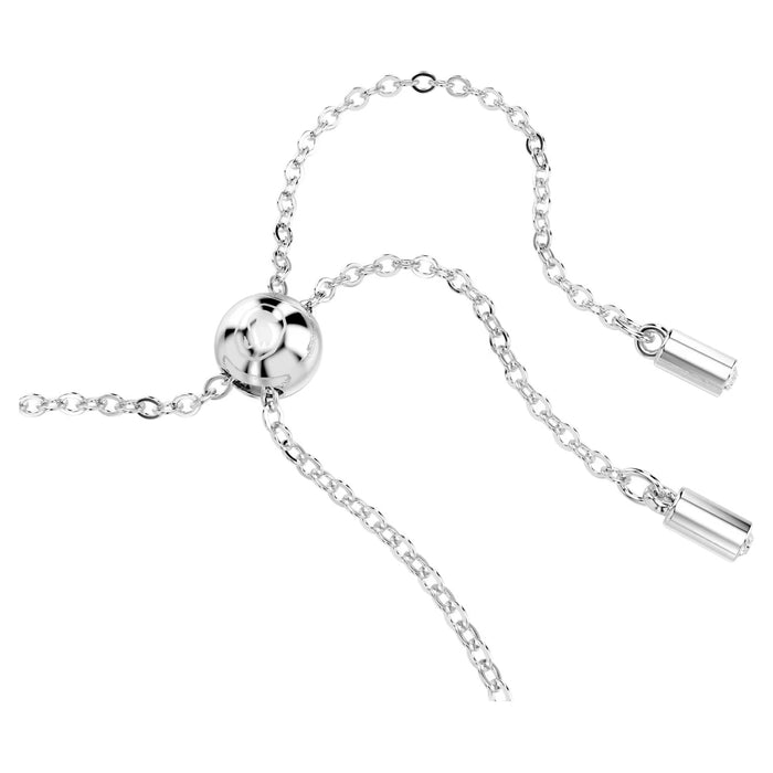 Matrix Tennis bracelet Mixed cuts, Green, Rhodium plated