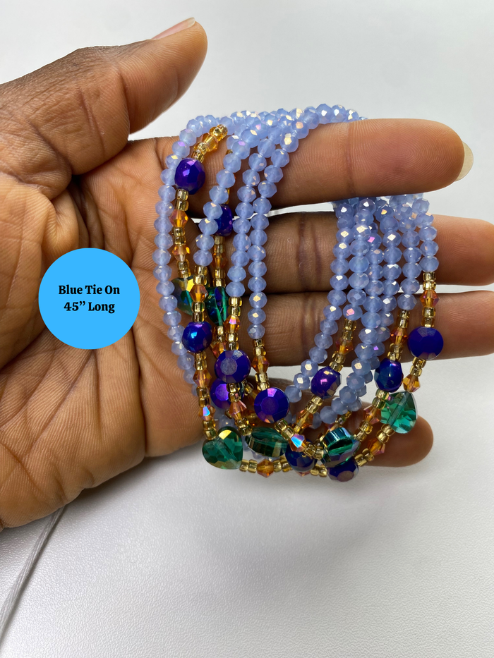 Mini Crystal WaistBeads- Assorted Luxury-WaistBeads- 45”- 50”