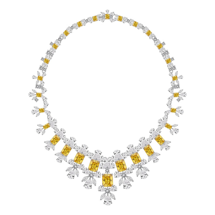 Mirella Yellow Floral Necklace