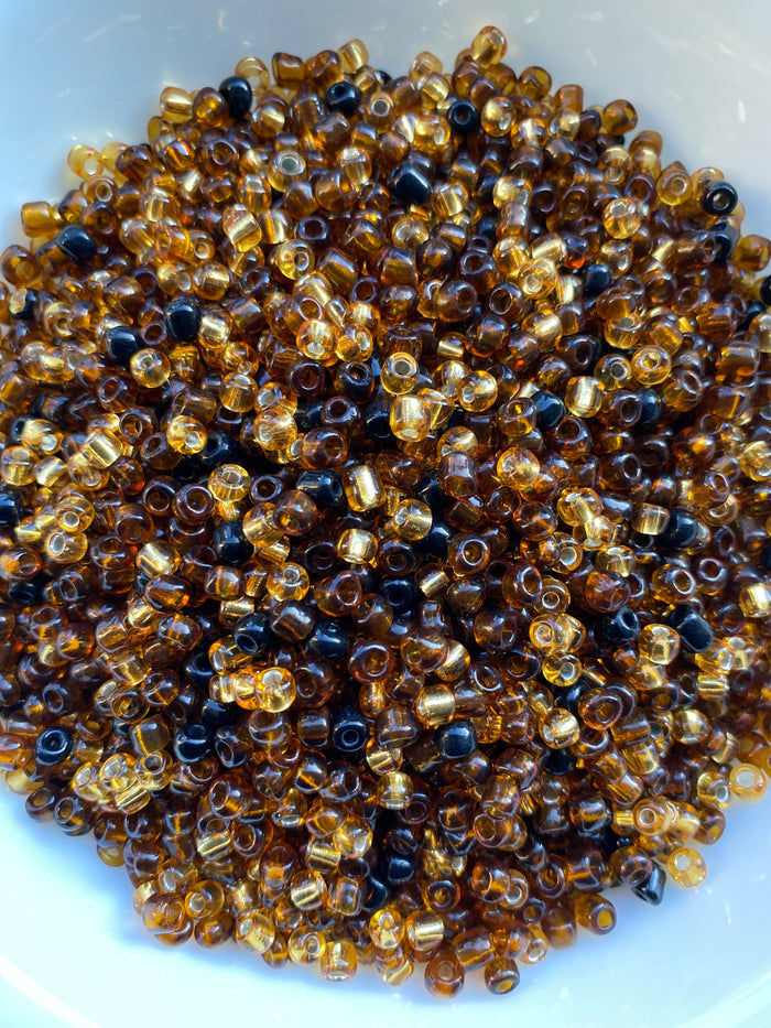 Mix Seed Beads- Multicolored- 4mm- 6/0 Glass Seed Beads For Jewelry Making,  DIY Waist beads, Bracelet Necklace Earrings