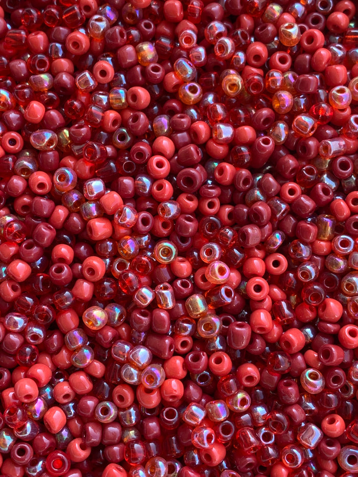 Mixed Colors- 4mm- 6/0 Glass Seed Beads For Jewelry Making,  DIY Waist beads, Bracelet Necklace Earrings
