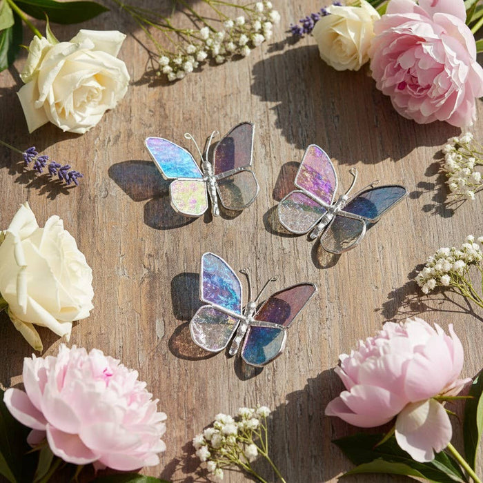 Mom Love You Back: Handmade Stained Glass Butterfly