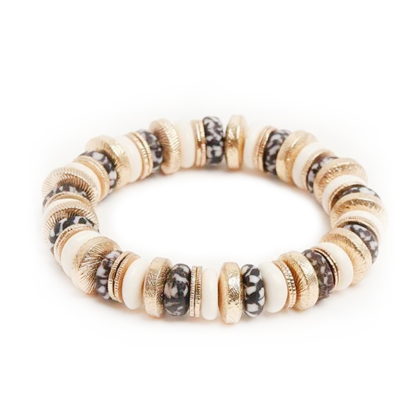 Monarch Beaded Stretch Bracelet