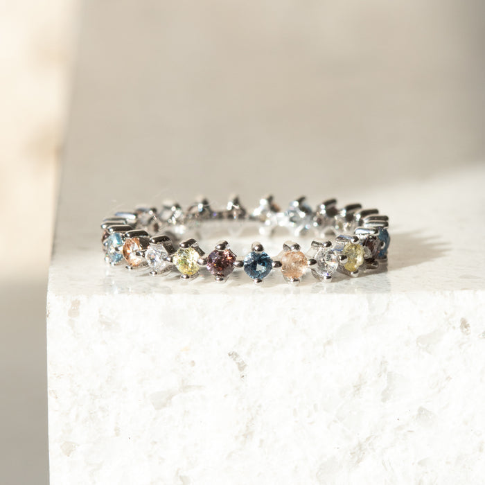 Multicolor CZ Ring