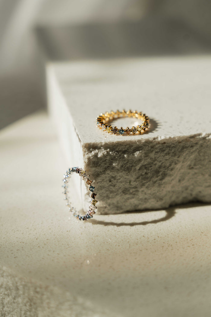 Multicolor CZ Ring