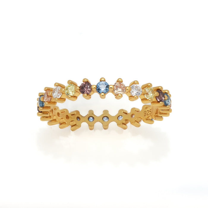 Multicolor CZ Ring