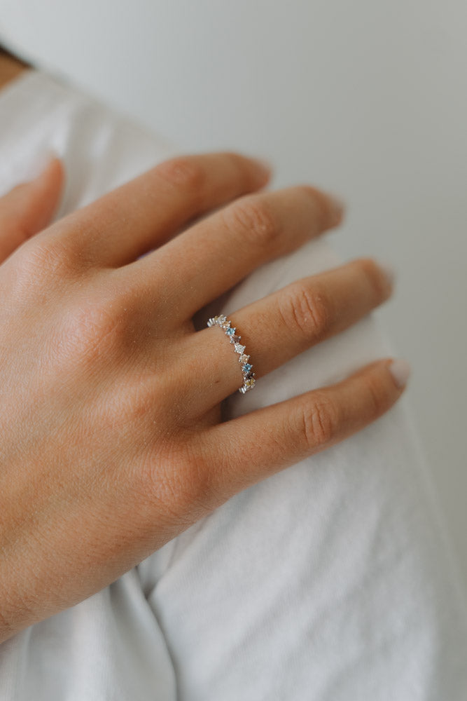 Multicolor CZ Ring