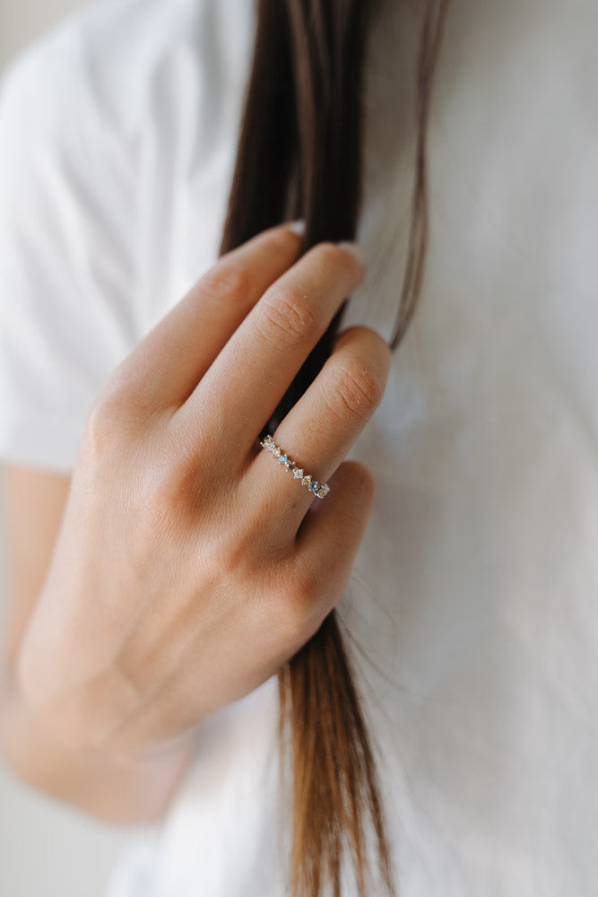 Multicolor CZ Ring