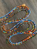 Multicolored 3-Piece Waist Beads Set