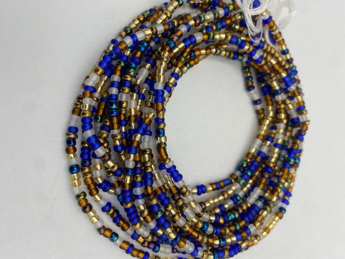 Multicolored Waist Beads | African Body Jewelry | Price per Waist Bead (45”-50”) – Tie-On
