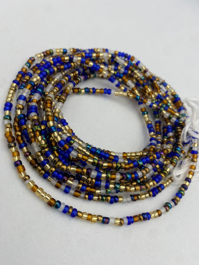Multicolored Waist Beads | African Body Jewelry | Price per Waist Bead (45”-50”) – Tie-On