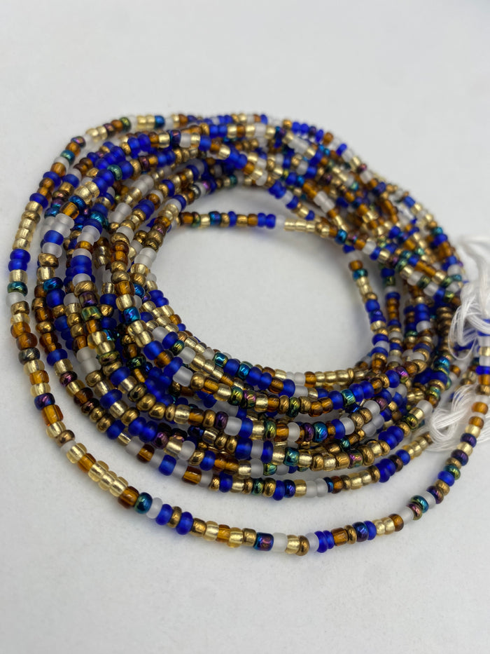 Multicolored Waist Beads | African Body Jewelry | Price per Waist Bead (45”-50”) – Tie-On
