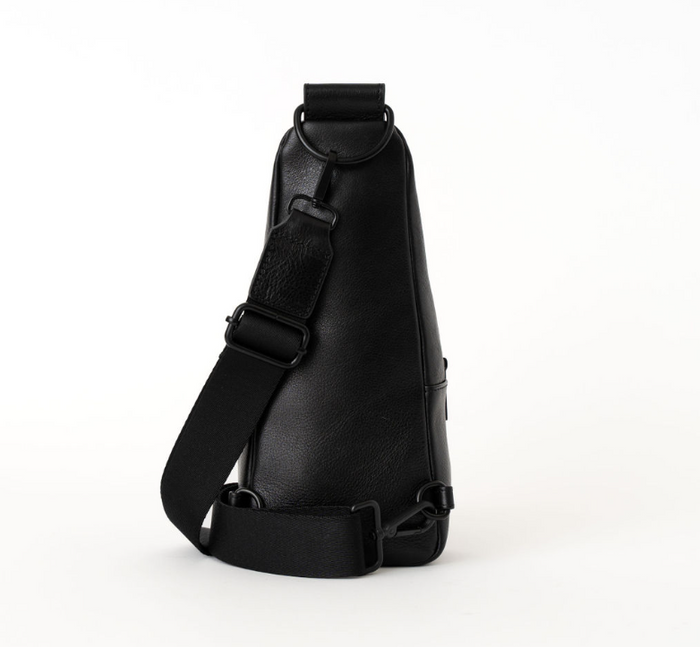 Nikki Sling | Ebony Genuine Leather Modern Everyday Bag