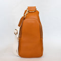 Nikki Sling | Light Brown Genuine Leather Modern Everyday Bag