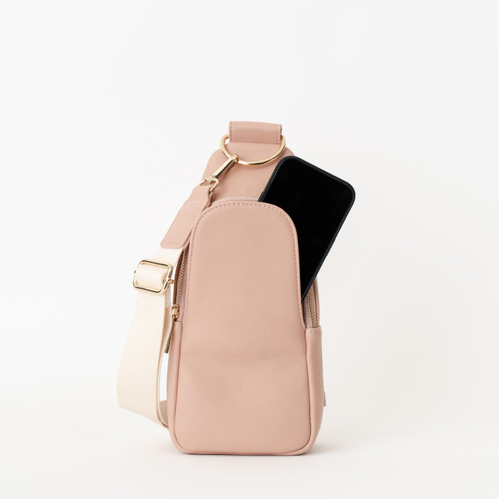 Nikki Sling | Limited Edition Pink Vegan Leather Modern Everyday Bag