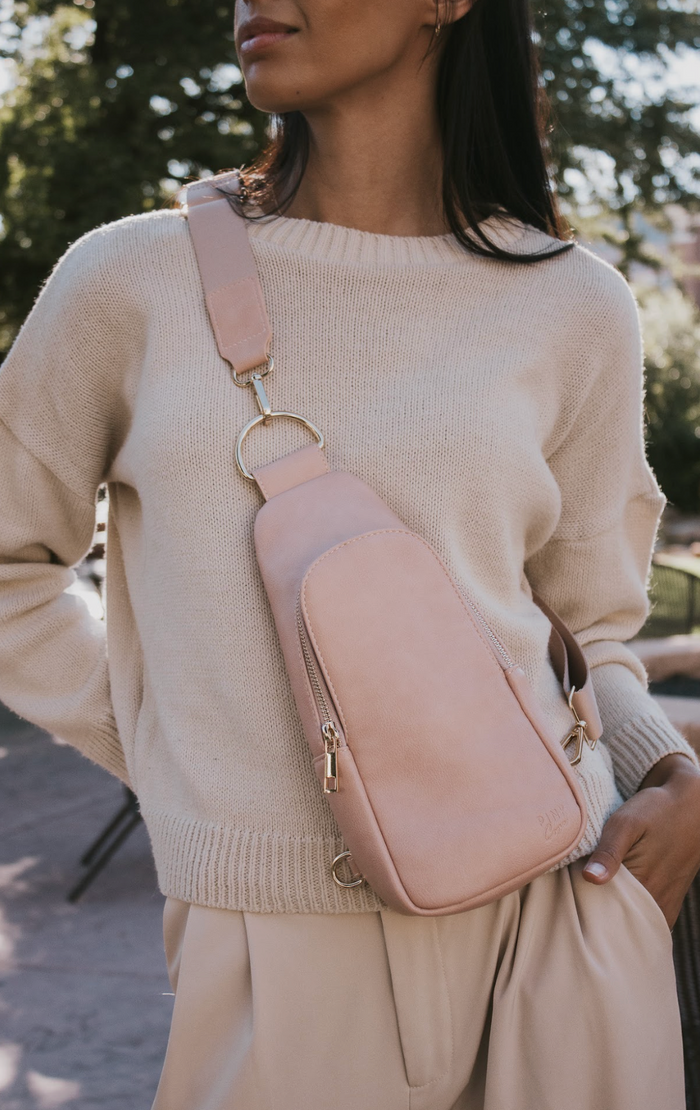 Nikki Sling | Limited Edition Pink Vegan Leather Modern Everyday Bag