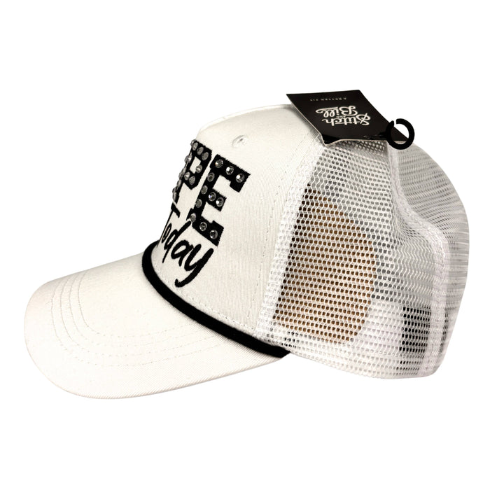 Nope Not Today - Rhinestone Trucker Hat
