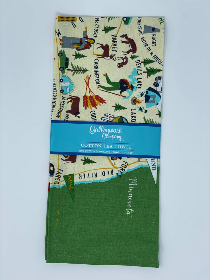 North Dakota Tea Towel