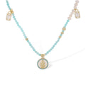 Ortwina Green Round Necklace