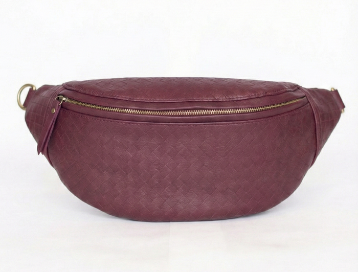 Paige Fanny | Vegan Leather Sling Bag | Merlot