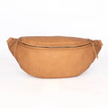 Paige Fanny | Vegan Leather Sling Bag | Saddle