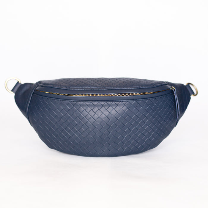 Paige Fanny | Vegan Leather Sling | Navy