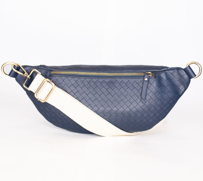 Paige Fanny | Vegan Leather Sling | Navy