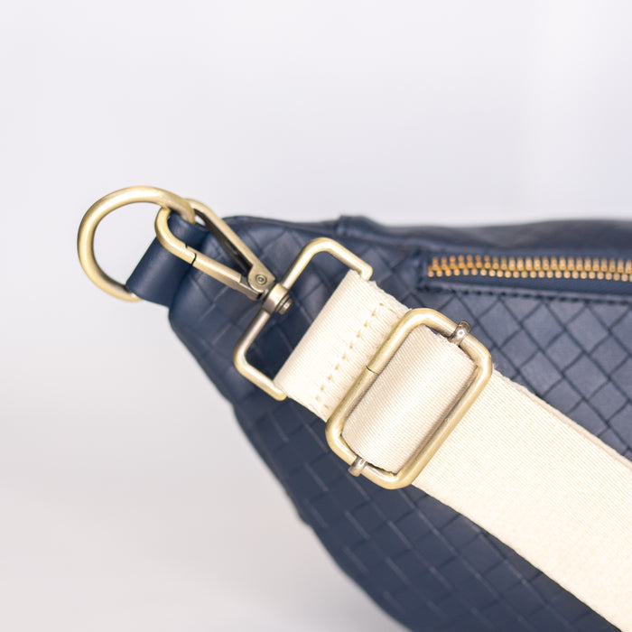 Paige Fanny | Vegan Leather Sling | Navy