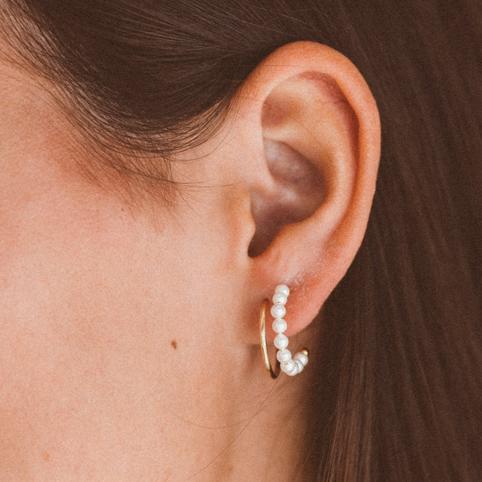 Pearl Hoop Earring