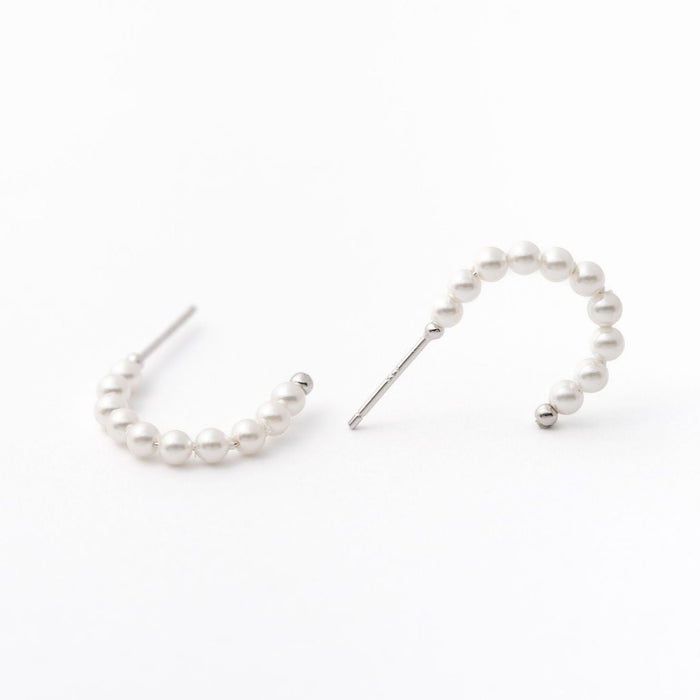 Pearl Hoop Earring