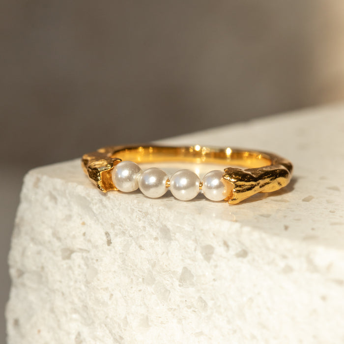 Pearl Row Ring