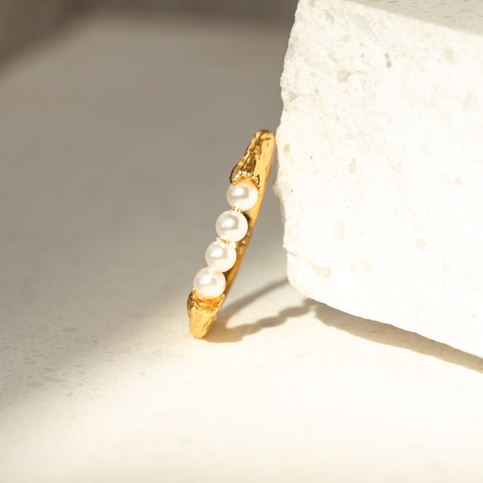 Pearl Row Ring