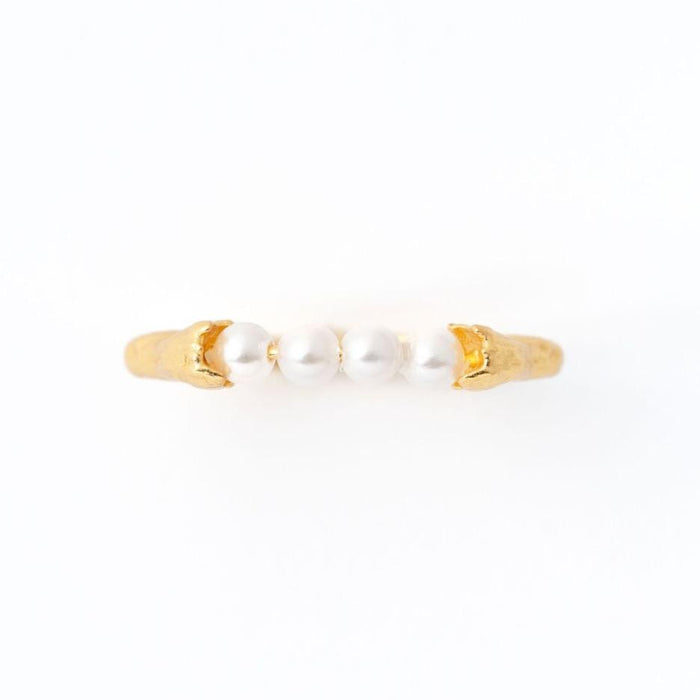 Pearl Row Ring