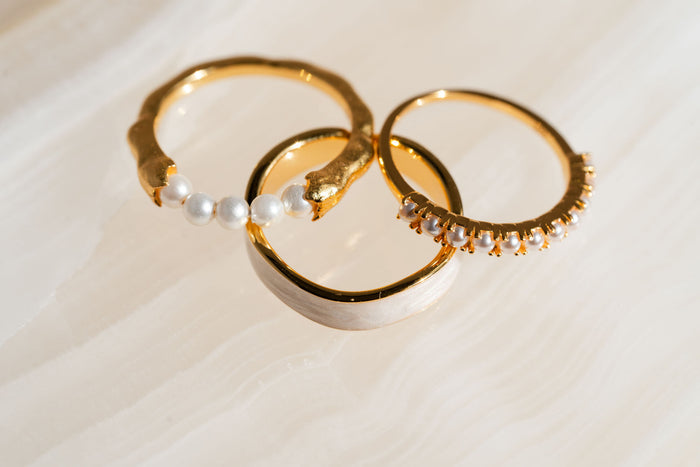 Pearl Row Ring
