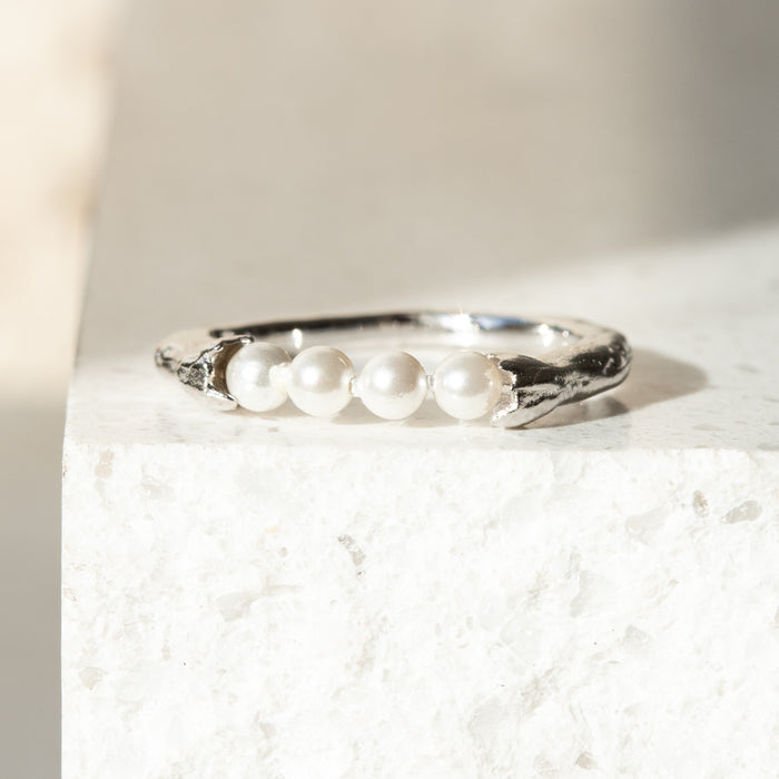 Pearl Row Ring