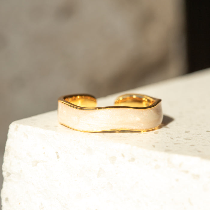 Pearl Wave Ring