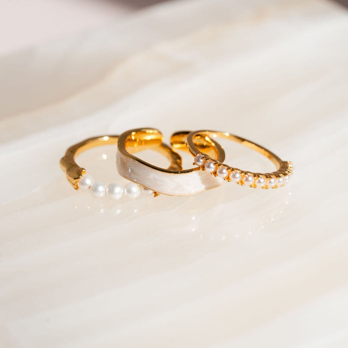 Pearl Wave Ring