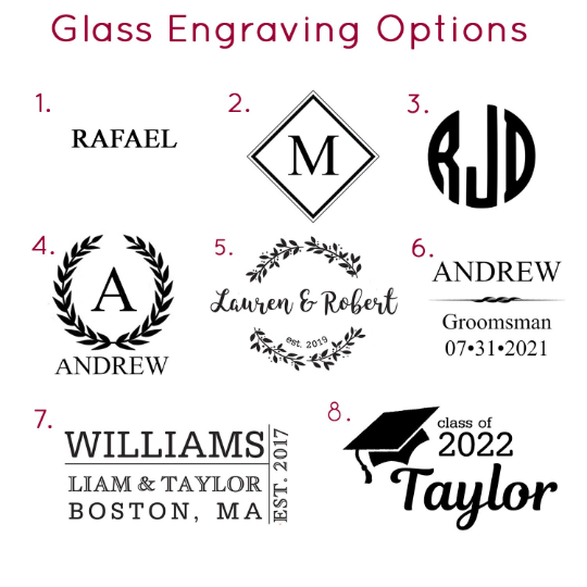 Custom monogram engraved beer glass with large initial, personalized etched pint glass for men, classic brewery-style barware gift for birthday, Father’s Day or groomsmen.