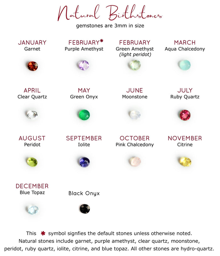 3mm stones, natural birthstones, quartz stones