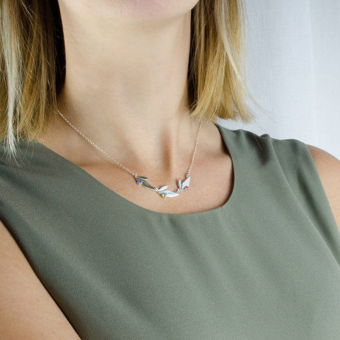 Personalized Family Necklace with Custom Names & Birthstones